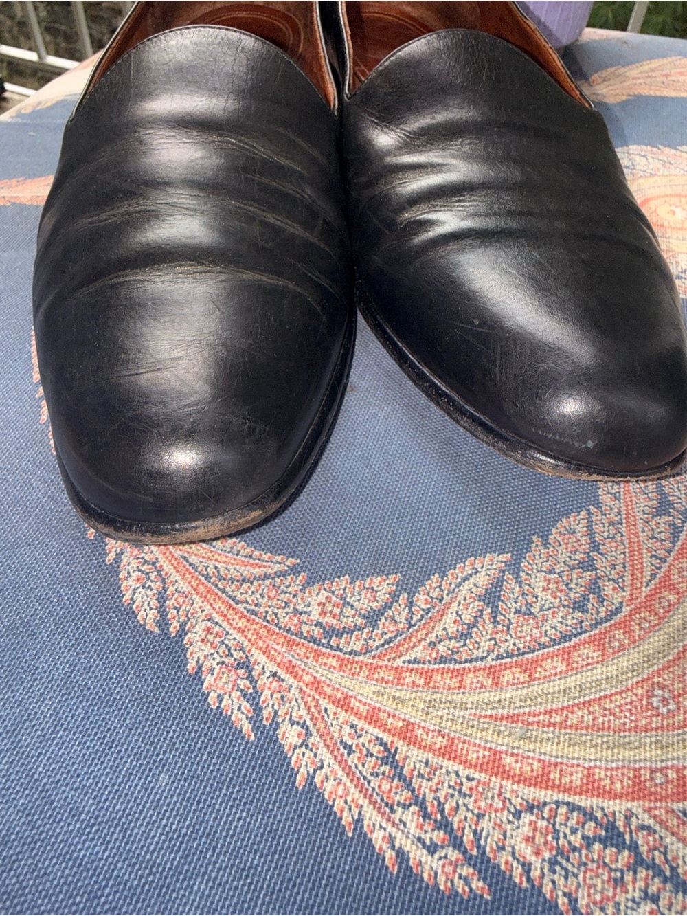 Vintage COACH Black Leather Loafers Style J003 Made in Italy Size 8.5 M - Picture 11 of 11